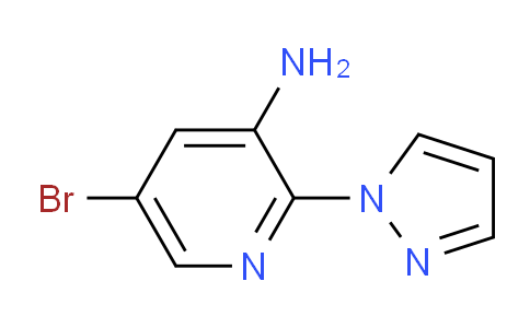 CAS No. 1249484-03-4, 5-Bromo-2-(pyrazol-1-yl)pyridin-3-amine