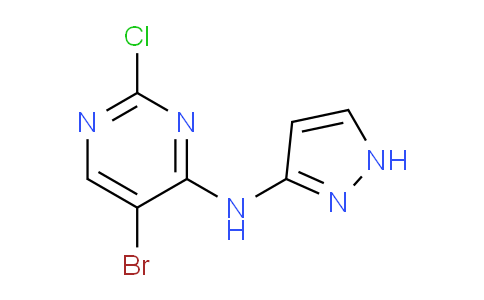 CAS No. 1624261-76-2, 5-Bromo-2-chloro-N-(1H-pyrazol-3-yl)pyrimidin-4-amine