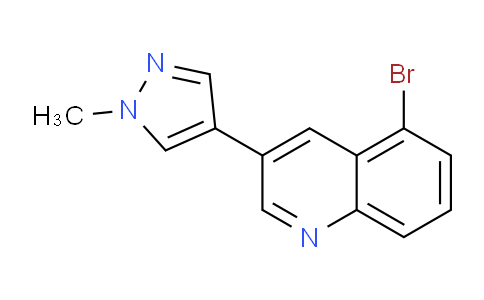 CAS No. 1184914-90-6, 5-Bromo-3-(1-methyl-1H-pyrazol-4-yl)quinoline