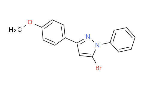 CAS No. 1188038-50-7, 5-Bromo-3-(4-methoxyphenyl)-1-phenyl-1H-pyrazole