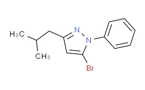 CAS No. 1188116-52-0, 5-Bromo-3-isobutyl-1-phenyl-1H-pyrazole