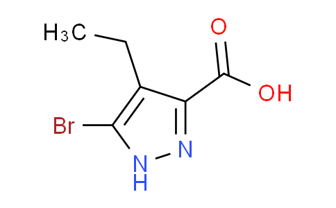 CAS No. 1779582-02-3, 5-Bromo-4-ethyl-1H-pyrazole-3-carboxylic acid
