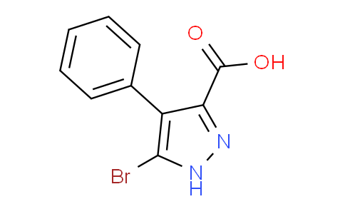 CAS No. 110030-20-1, 5-Bromo-4-phenyl-1H-pyrazole-3-carboxylic acid