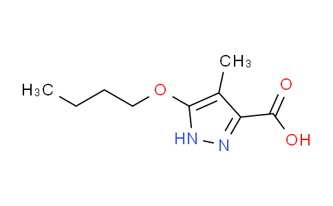 CAS No. 1344687-36-0, 5-Butoxy-4-methyl-1H-pyrazole-3-carboxylic acid