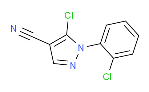 CAS No. 102996-34-9, 5-Chloro-1-(2-chlorophenyl)-1H-pyrazole-4-carbonitrile