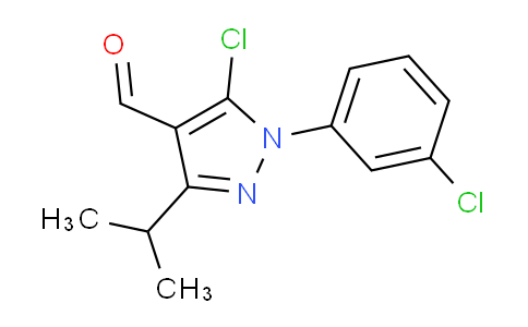 CAS No. 1152960-99-0, 5-Chloro-1-(3-chlorophenyl)-3-isopropyl-1H-pyrazole-4-carbaldehyde