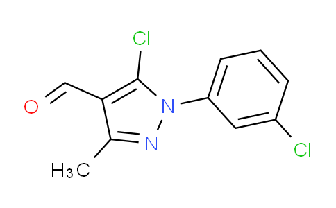 CAS No. 77509-92-3, 5-Chloro-1-(3-chlorophenyl)-3-methyl-1H-pyrazole-4-carbaldehyde