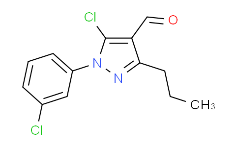CAS No. 1152960-82-1, 5-Chloro-1-(3-chlorophenyl)-3-propyl-1H-pyrazole-4-carbaldehyde
