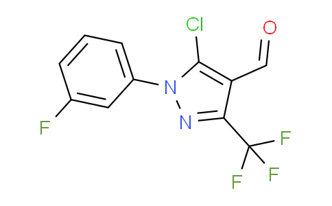 CAS No. 1282745-74-7, 5-Chloro-1-(3-fluorophenyl)-3-(trifluoromethyl)-1H-pyrazole-4-carbaldehyde