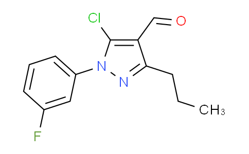 CAS No. 1192999-22-6, 5-Chloro-1-(3-fluorophenyl)-3-propyl-1H-pyrazole-4-carbaldehyde