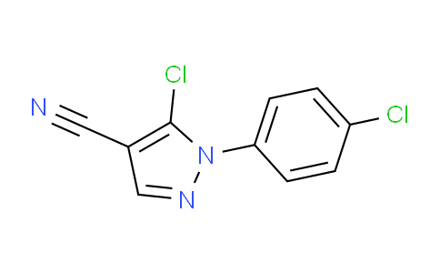 CAS No. 102996-32-7, 5-Chloro-1-(4-chlorophenyl)-1H-pyrazole-4-carbonitrile