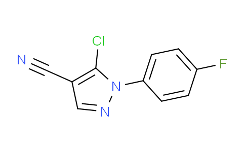 CAS No. 1050619-83-4, 5-Chloro-1-(4-fluorophenyl)-1H-pyrazole-4-carbonitrile