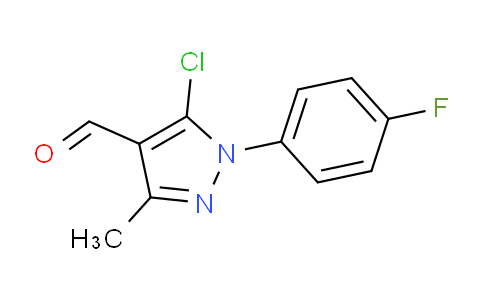 CAS No. 377767-11-8, 5-Chloro-1-(4-fluorophenyl)-3-methyl-1H-pyrazole-4-carbaldehyde