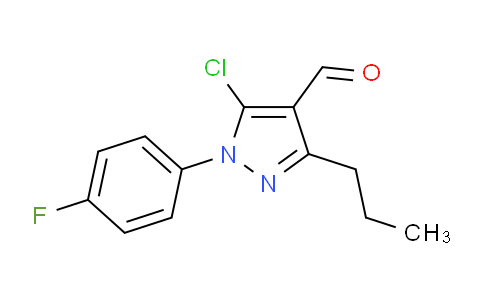 CAS No. 1152977-66-6, 5-Chloro-1-(4-fluorophenyl)-3-propyl-1H-pyrazole-4-carbaldehyde