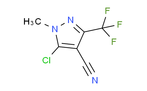 CAS No. 219568-17-9, 5-Chloro-1-methyl-3-(trifluoromethyl)-1h-pyrazole-4-carbonitrile