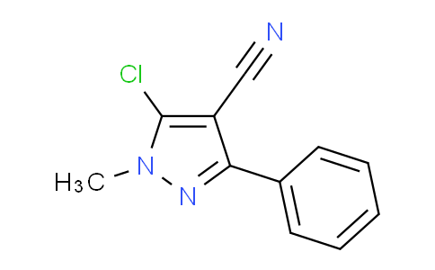 CAS No. 321848-49-1, 5-Chloro-1-methyl-3-phenyl-1H-pyrazole-4-carbonitrile