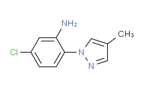 CAS No. 1006962-36-2, 5-Chloro-2-(4-methyl-1H-pyrazol-1-yl)aniline