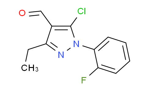 CAS No. 1152583-51-1, 5-Chloro-3-ethyl-1-(2-fluorophenyl)-1H-pyrazole-4-carbaldehyde