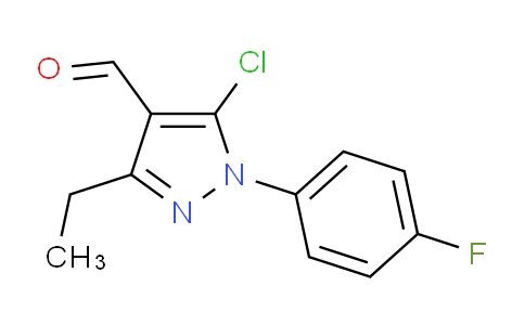 CAS No. 1152583-77-1, 5-Chloro-3-ethyl-1-(4-fluorophenyl)-1H-pyrazole-4-carbaldehyde