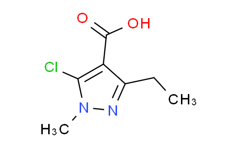 CAS No. 143214-26-0, 5-Chloro-3-ethyl-1-methyl-1H-pyrazole-4-carboxylic acid
