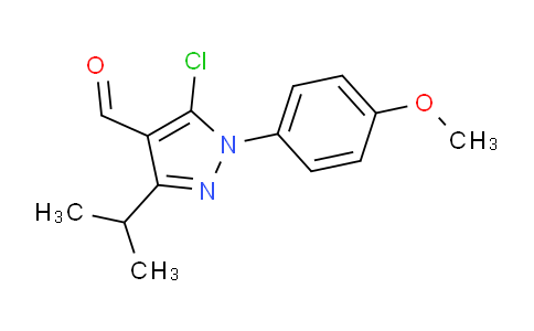 CAS No. 1354919-77-9, 5-Chloro-3-isopropyl-1-(4-methoxyphenyl)-1H-pyrazole-4-carbaldehyde