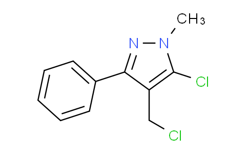 CAS No. 321538-19-6, 5-Chloro-4-(chloromethyl)-1-methyl-3-phenyl-1H-pyrazole