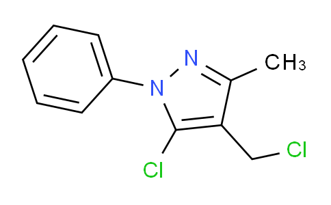 CAS No. 77509-88-7, 5-Chloro-4-(chloromethyl)-3-methyl-1-phenyl-1H-pyrazole