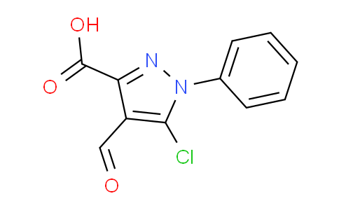 CAS No. 384832-62-6, 5-Chloro-4-formyl-1-phenyl-1H-pyrazole-3-carboxylic acid