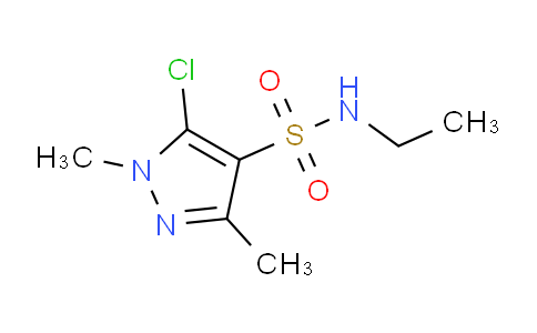 CAS No. 1215580-89-4, 5-Chloro-N-ethyl-1,3-dimethyl-1H-pyrazole-4-sulfonamide