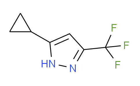 CAS No. 1027617-86-2, 5-Cyclopropyl-3-(trifluoromethyl)-1H-pyrazole