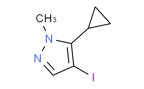 CAS No. 1354705-22-8, 5-Cyclopropyl-4-iodo-1-methyl-1H-pyrazole