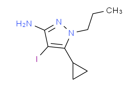 CAS No. 1354705-92-2, 5-Cyclopropyl-4-iodo-1-propyl-1H-pyrazol-3-amine