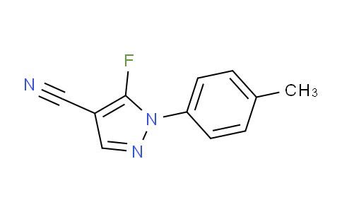 CAS No. 1269293-01-7, 5-Fluoro-1-(p-tolyl)-1H-pyrazole-4-carbonitrile