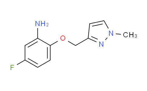 CAS No. 1260659-04-8, 5-Fluoro-2-((1-methyl-1H-pyrazol-3-yl)methoxy)aniline