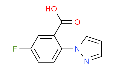 CAS No. 1152964-04-9, 5-Fluoro-2-(1H-pyrazol-1-yl)benzoic acid