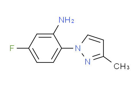 CAS No. 923945-91-9, 5-Fluoro-2-(3-methyl-1H-pyrazol-1-yl)aniline