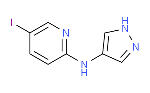 CAS No. 1394021-18-1, 5-Iodo-N-(1H-pyrazol-4-yl)pyridin-2-amine