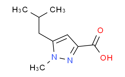 CAS No. 912451-06-0, 5-Isobutyl-1-methyl-1H-pyrazole-3-carboxylic acid