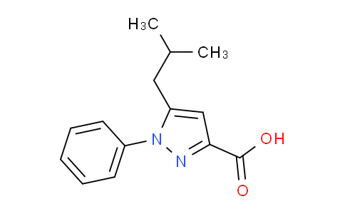 CAS No. 3191-85-3, 5-Isobutyl-1-phenyl-1H-pyrazole-3-carboxylic acid