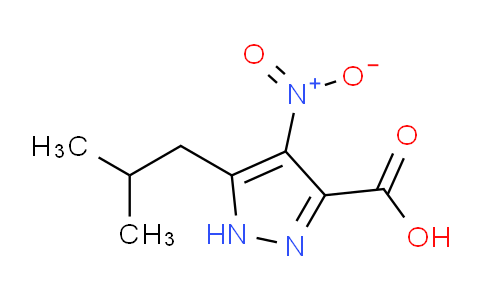 CAS No. 222729-55-7, 5-Isobutyl-4-nitro-1H-pyrazole-3-carboxylic acid