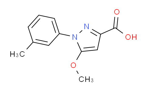 CAS No. 1344692-96-1, 5-Methoxy-1-(m-tolyl)-1H-pyrazole-3-carboxylic acid