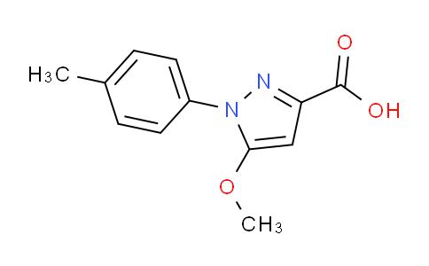 CAS No. 54709-09-0, 5-Methoxy-1-(p-tolyl)-1H-pyrazole-3-carboxylic acid