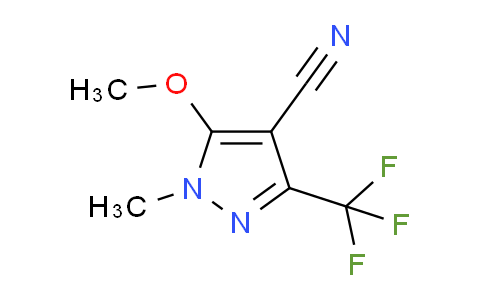 CAS No. 321848-40-2, 5-Methoxy-1-methyl-3-(trifluoromethyl)-1H-pyrazole-4-carbonitrile