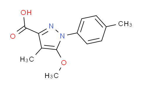 CAS No. 274253-22-4, 5-Methoxy-4-methyl-1-(p-tolyl)-1H-pyrazole-3-carboxylic acid