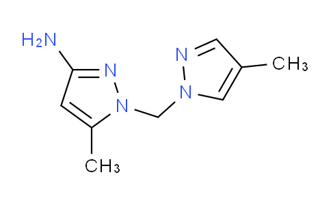 CAS No. 1006319-23-8, 5-Methyl-1-((4-methyl-1H-pyrazol-1-yl)methyl)-1H-pyrazol-3-amine