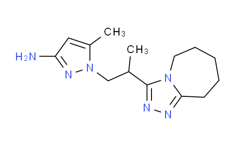 CAS No. 1174880-95-5, 5-Methyl-1-(2-(6,7,8,9-tetrahydro-5H-[1,2,4]triazolo[4,3-a]azepin-3-yl)propyl)-1H-pyrazol-3-amine