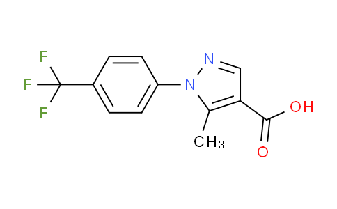 CAS No. 187998-42-1, 5-Methyl-1-(4-(trifluoromethyl)phenyl)-1H-pyrazole-4-carboxylic acid