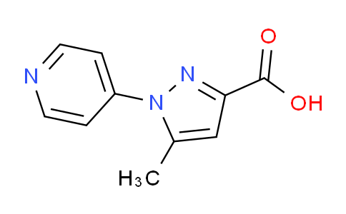 CAS No. 1177349-77-7, 5-Methyl-1-(pyridin-4-yl)-1H-pyrazole-3-carboxylic acid