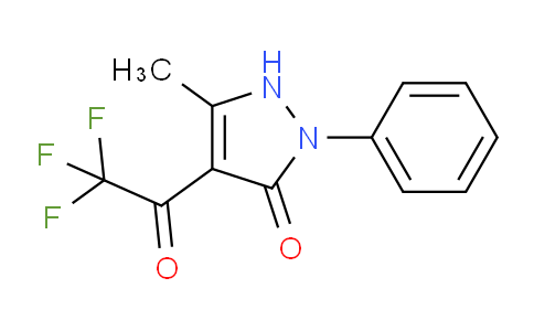 CAS No. 1691-93-6, 5-Methyl-2-phenyl-4-(2,2,2-trifluoroacetyl)-1H-pyrazol-3(2H)-one