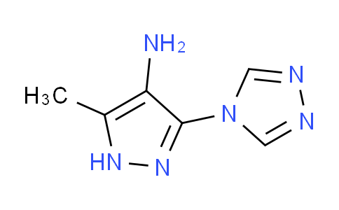 CAS No. 1232838-41-3, 5-Methyl-3-(4H-1,2,4-triazol-4-yl)-1H-pyrazol-4-amine